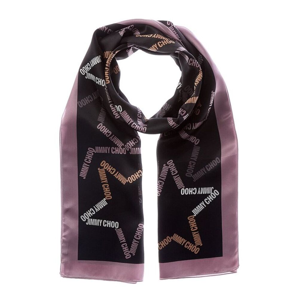 Jimmy Choo Silk Scarf, Black